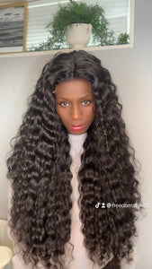 26 Inches Pure Raw Donor Human Hair Wig Lace 5x5 HD Lace Closure