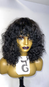 Bang Human Hair Wig