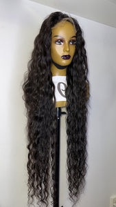 38 inches HD 6x6 Lace Closure Human Hair Wig Deep part