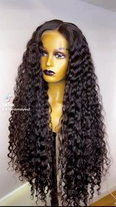 30 Inches Pure Raw Donor Human Hair Wig Lace 5x5 HD Lace Closure