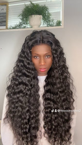 26 Inches Pure Raw Donor Human Hair Wig Lace 5x5 HD Lace Closure