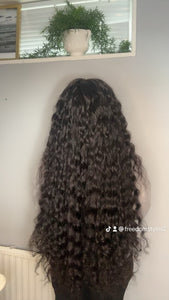 26 Inches Pure Raw Donor Human Hair Wig Lace 5x5 HD Lace Closure