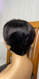 PEXIE Cut 13x4 Lace Frontal Simple Bob Human Hair Wig