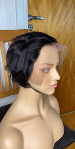 PEXIE Cut 13x4 Lace Frontal Simple Bob Human Hair Wig