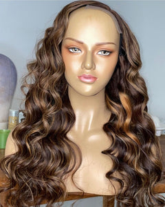 Highlights Handmade Human Hair Wig