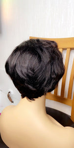 PEXIE Cut 13x4 Lace Frontal Simple Bob Human Hair Wig