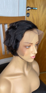 PEXIE Cut 13x4 Lace Frontal Simple Bob Human Hair Wig