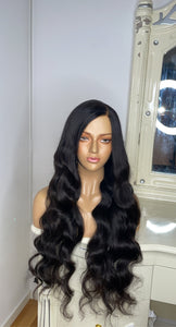 26 Inches Lace Closure Human Hair Wig