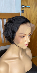 PEXIE Cut 13x4 Lace Frontal Simple Bob Human Hair Wig