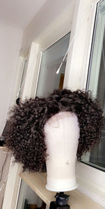 Baby Curls Closure Handmade Human Hair Wig