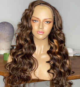 Highlights Handmade Human Hair Wig