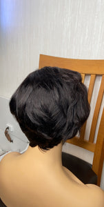 PEXIE Cut 13x4 Lace Frontal Simple Bob Human Hair Wig