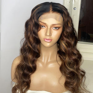 Highlights Handmade Human Hair Wig