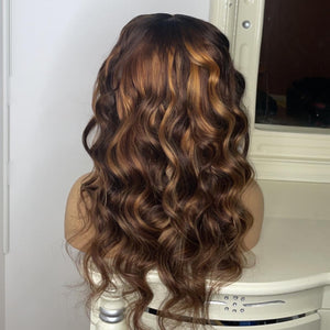 Highlights Handmade Human Hair Wig