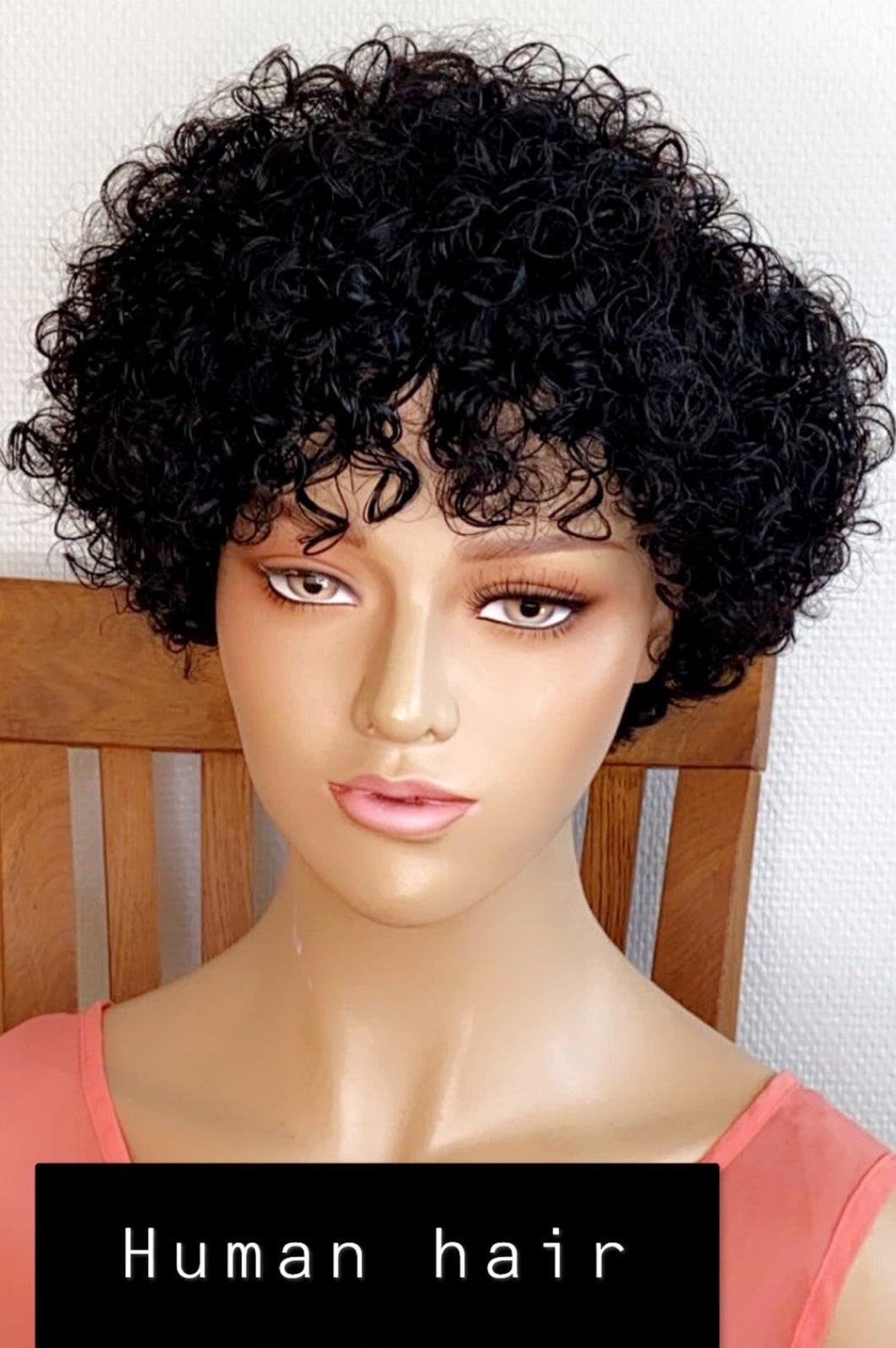 Glueless Everyday Simple Human Hair Wig- Ready To Ship