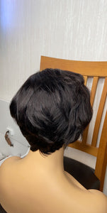 PEXIE Cut 13x4 Lace Frontal Simple Bob Human Hair Wig