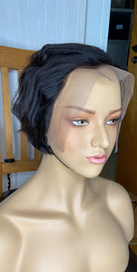 PEXIE Cut 13x4 Lace Frontal Simple Bob Human Hair Wig