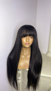 Bang Human Hair Wig