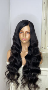 26 Inches Lace Closure Human Hair Wig