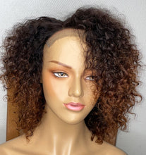 Load image into Gallery viewer, Water Curls Closure Handmade Human Hair Wig
